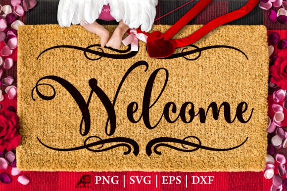 Doormat Quote Welcome SVG PNG Design