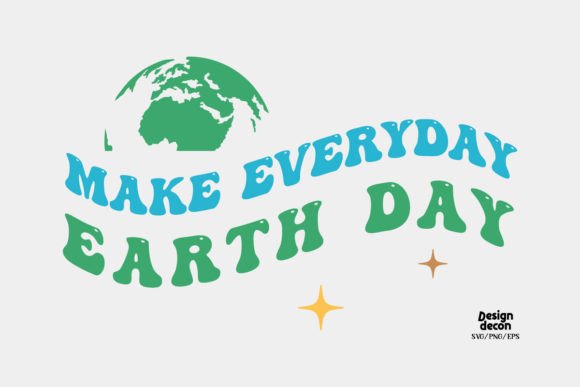 Earth Day Quote Retro SVG