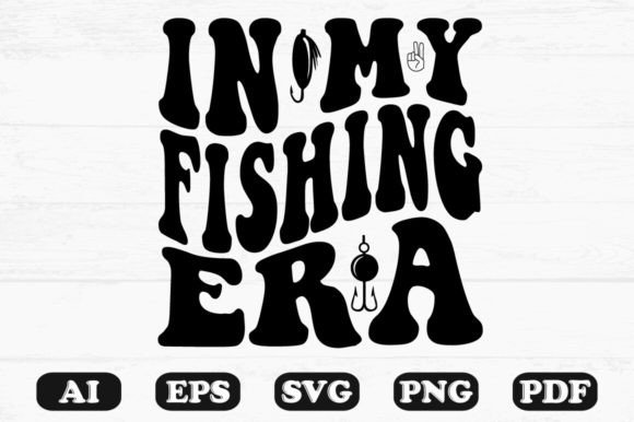 In My Fishing Era Retro Wavy Svg T-shirt