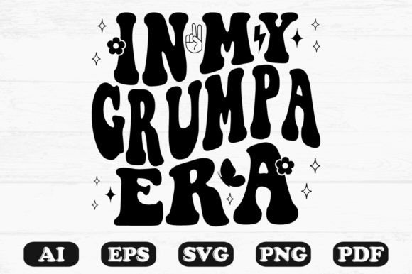 In My Grumpa Era Retro Wavy Svg