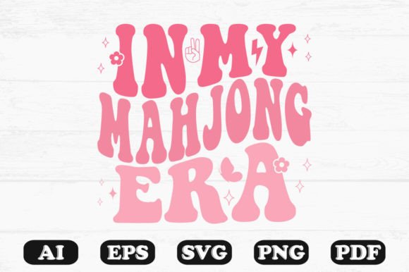 In My Mahjong Era Retro Wavy Svg