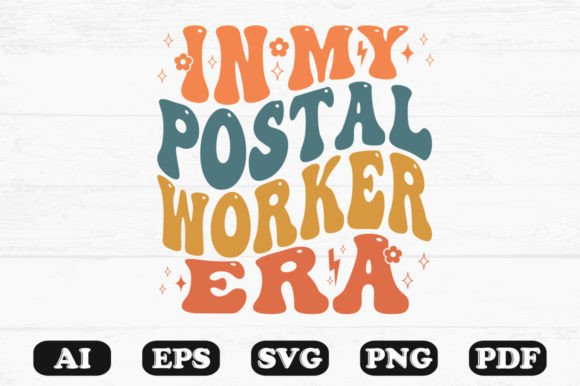 In My Postal Worker Era Retro Wavy Svg