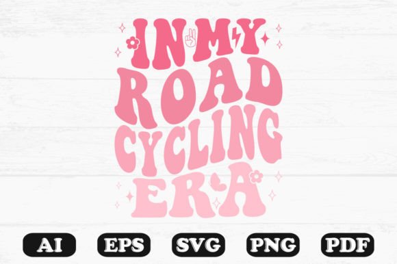 In My Road Cycling Era Retro Wavy Svg