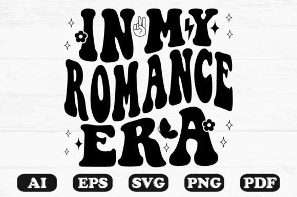 In My Romance Era Retro Wavy Svg