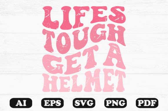 Life Tough Get a Helmet Retro T-shirt