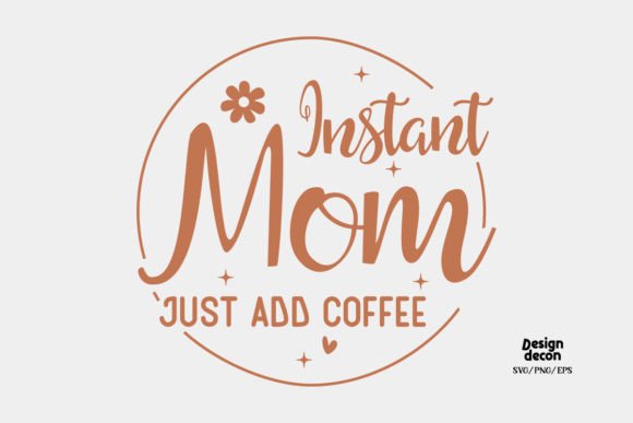 Mom Coffee Quote Retro SVG Design